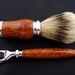 Shaving Set with Amboyna Burl Razor Handle and Badger Hair Brush