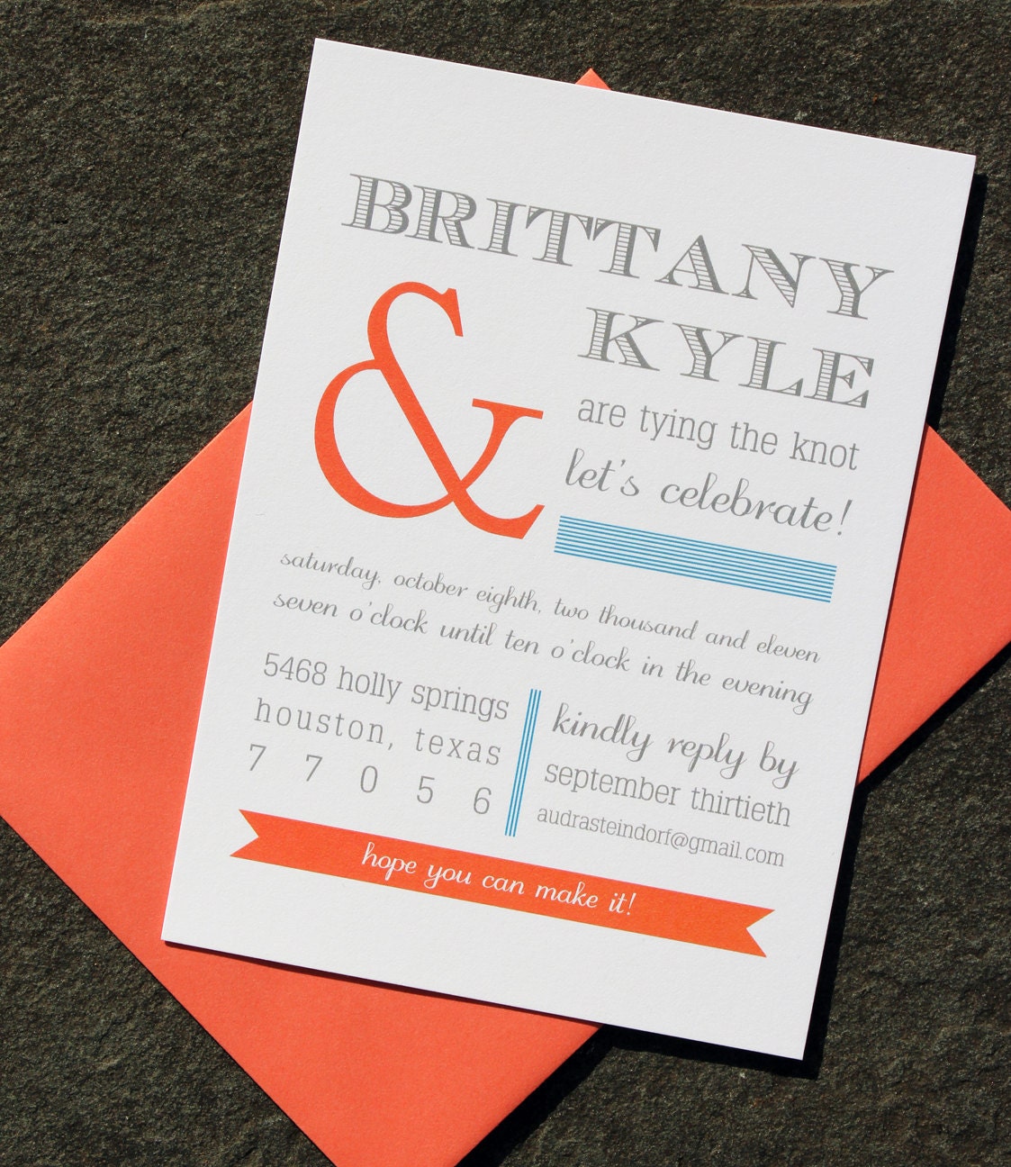 engagement or wedding shower invitation by calliespondence