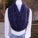 INFINITY LOOP SCARF..Purple, Violet, Teal, Gray..Double Thickness..Super-Soft..Silky..Long Skinny Winter Cowl..Ready to Ship in 1 to 3 Days