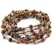 Earth Tones Gemstone Boho Necklace Natural Stone Necklace Red Brown Jasper Bohemian Necklace Long Necklace