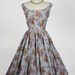 Floral Cotton 1950s Dress
