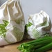 Screen Printed Reusuable Organic Cotton Citrus Produce Bags