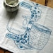 TeaTowel - Screen Printed Organic Cotton Mason Jar Flour Sack Towel - Awesome Kitchen Towel for Dishes