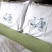 Screen Printed Pillow Cases - Set of 2 Standard Sized Bicycle Pillow Covers