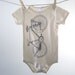 Organic Onesie - Hand Screen Printed American Apparel Baby Onesie - Road Bike (You pick size)