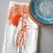 Screen Printed Organic Cotton Flour Sack Towel - Carrots Illustration- Eco Friendly Tea Towel for Every Day