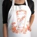 Screen Printed Apron - Natural Cotton Twill - Craft Brew Illustration - Beer Pint and Hops - Eco Friendly - Super Awesome Kitchen Apron