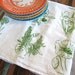 Screen Printed Organic Cotton Floral Kitchen Flour Sack Tea Towel - Eco Friendly and Awesome dish towel