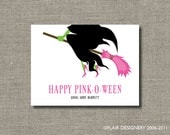 Halloween Sticker or Gift Tag - Set of 24 - Personalized Pink-O-Ween by Flair Designery Il_170x135