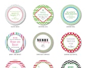 Personalized Holiday Stickers, Labels or Tags - Set of 60 - by Flair Designery Il_170x135