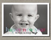 Holiday or New Years Photo Card - Set of 50 Cards - New Year Cheer by Flair Designery Il_170x135