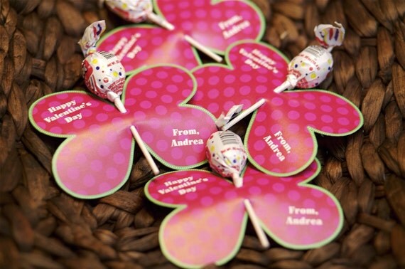 Lolli-Pop or Sucker Cards/Labels/Favor and Gift Tags - PRINTABLE - Polka Dotted Butterfly by Flair Designery Il_570xn