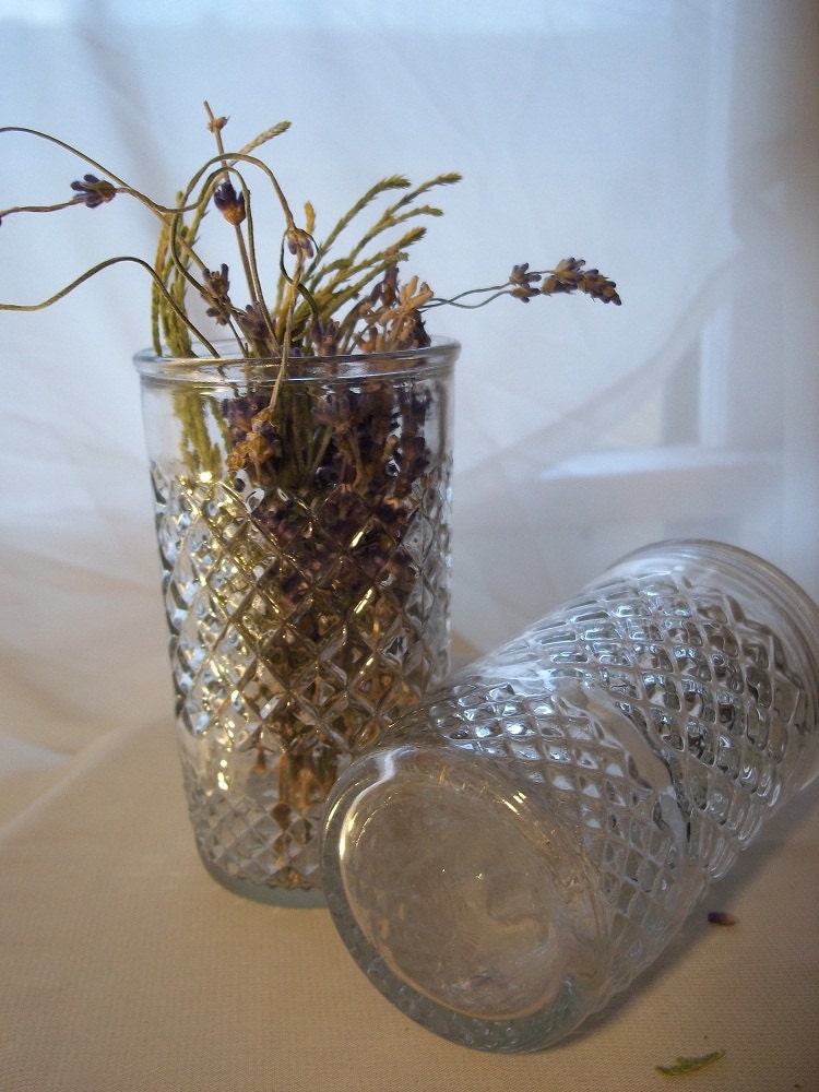 Vintage 1950 S Jelly Jar Drinking Glasses Set Of Five