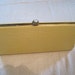 Buttercup Yellow Snakeskin Clutch Purse