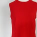 1970s Red Dress / vintage shift dress / sheath dress / secretary dress / 70s dress / sleeveless / Jackie Kennedy / work / aline / medium