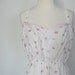 White Sundress / vintage summer dress / 70s boho dress / cotton dress / floral / lace dress / med large