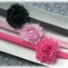 Tutu Chic Chiffon Shabby Chic Flower Headband Set for Newborns to Big Girls & Great Photography Props