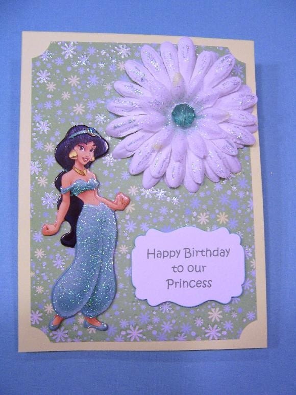 Happy Birthday Princess Jasmine handmade card