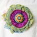 Colorful Fabric Flower Pin Brooch Corsage