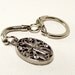 Crystal Encrusted Oval Cross Keychain - Divinely Inspired Collection