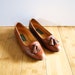 Vintage Brown Tassel Leather Flats Sz 5.5 B Euro 35.5 Cole Haan