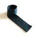 Men's 1960s Dark Green Teal Polka Dot Wool Square Neck Tie