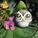 OWL Handpainted Magnet rock art handpainted stone rock painting miniature