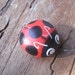 Ladybug Painted rock Handpainted stone Miniature Collectible Rock art