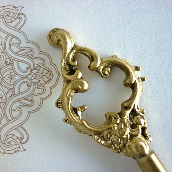Antique Brass key