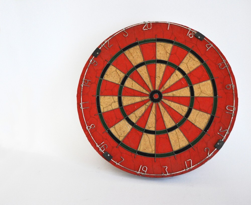 vintage dart board