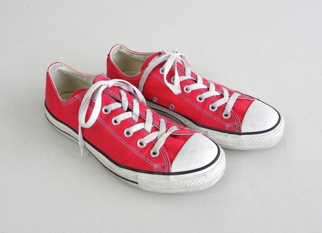 converse low cut red