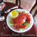Boiled Crab with Drawn Butter by Crown Jewel Miniatures