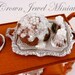 SILVER ELEGANCE Winter Snowflake Iced Puddings by Crown Jewel Miniatures
