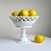 Westmoreland Milk Glass Pedestal Fruit Bowl -- Doric Pattern