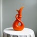Vintage Royal Haeger Pottery Vase -- Mandarin Orange 'Exotic' Vase
