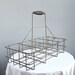 50 OFF SALE - Vintage Industrial Painted Metal Bottle Carrier for Storage and Organization Caddy
