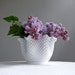 Westmoreland Milk Glass Vase - English Hobnail Handkerchief Form