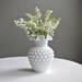 Vintage Fenton Milk Glass Hobnail Vase - Studded Milk Glass Vase - Narrow Neck
