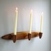 Walnut Candle Sconce by Belart Co - Modern Lighting 1960s