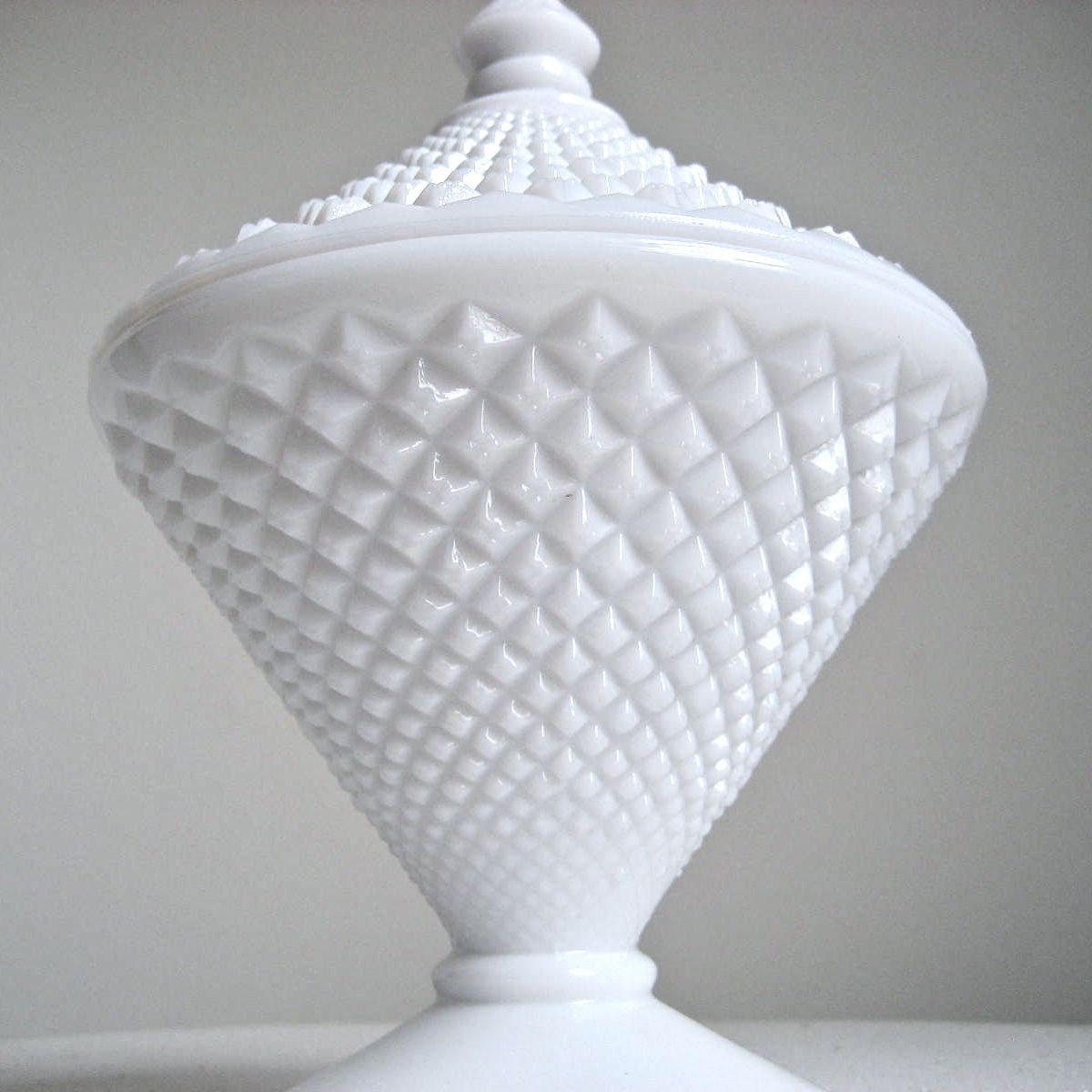 Westmoreland Milk Glass Covered Candy Dish