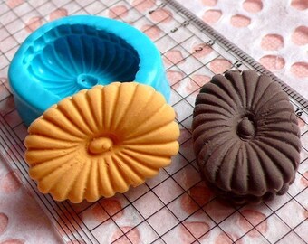 Bread Slice 18mm Silicone Flexible Mold Decoden by MiniatureSweet