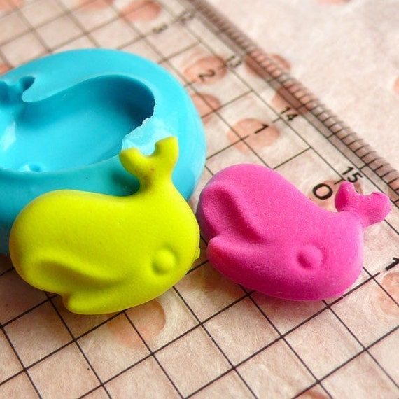 dolls wax casting for 17mm Mini Mold Flexible Topper Fondant Silicone Cupcake Mold Whale