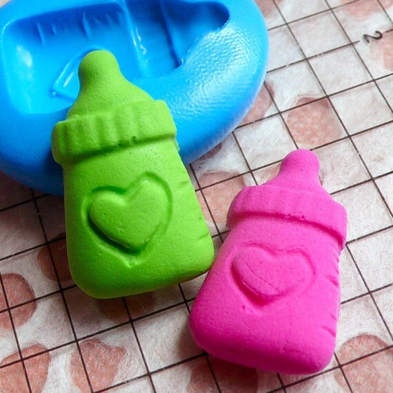 Silicone Mold Flexible Mold Baby Bottle Mold by MiniatureSweet