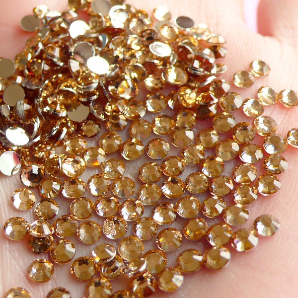 3mm Resin Rhinestones / 14 Faceted Cut Round by MiniatureSweet