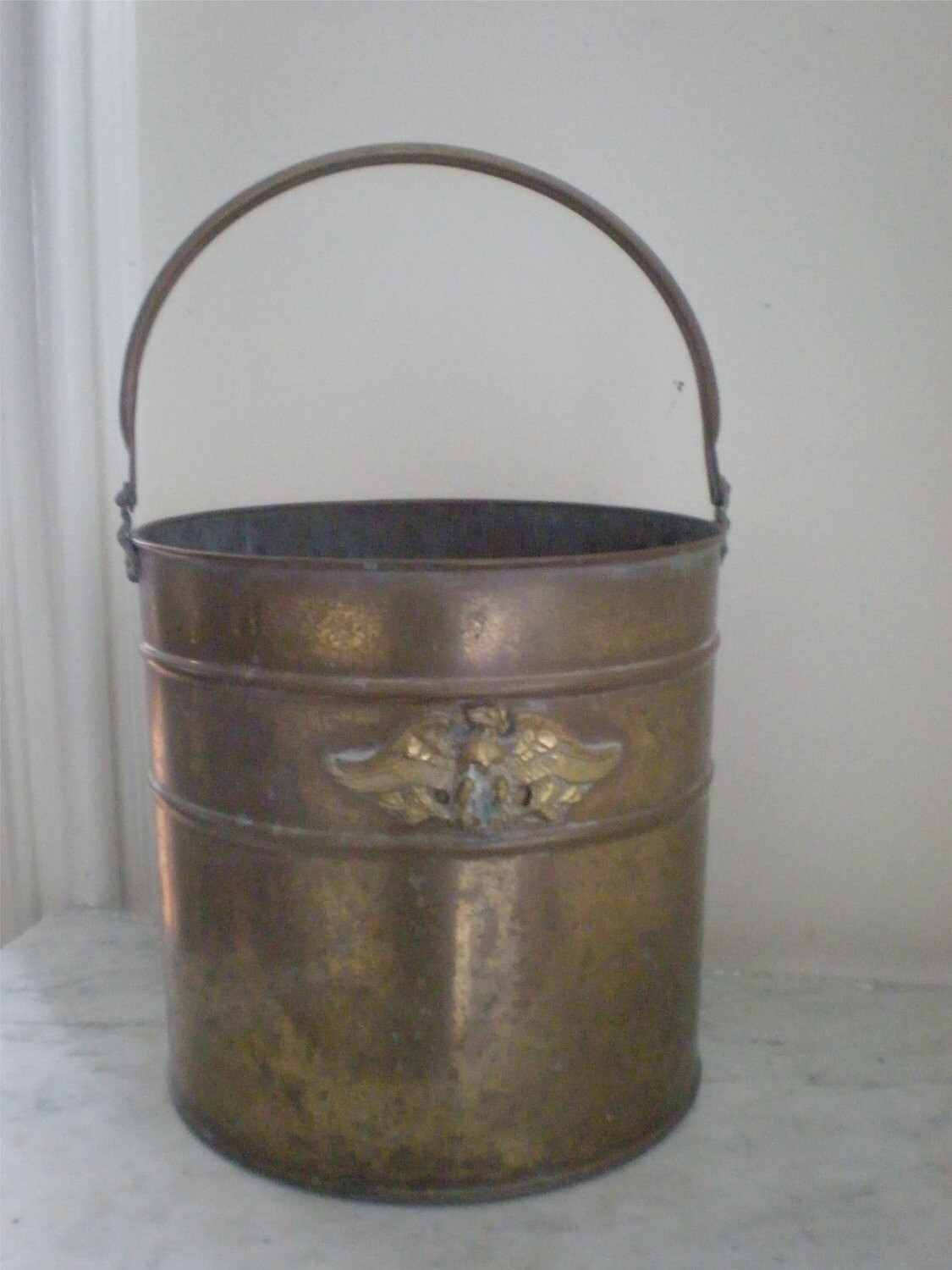 Vintage Brass Ash Bucket