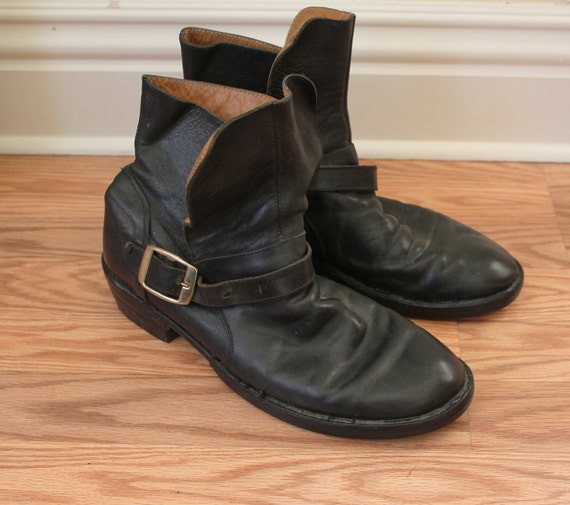 80s Vintage Men's Fiorentini-Baker Motorcycle Boots by KFTvintage