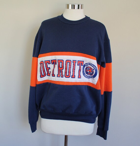 80s Vintage Detroit Tigers Sweatshirt LARGE