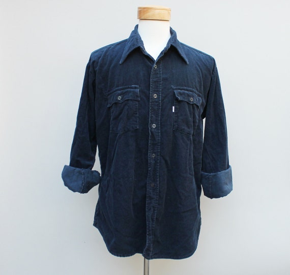 80s Vintage Men's Levi's Corduroy Shirt XL by KFTvintage on Etsy