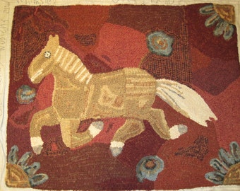 JR Primitive-Monk's Cloth-Hooked Rug Pattern