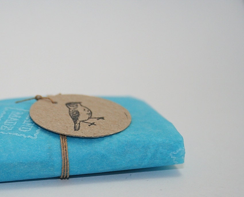 Jesse C. Mault thread storage cards botanica hand stamped kraft